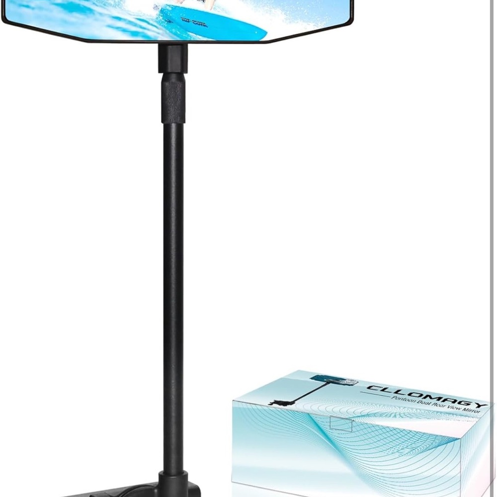 Pontoon Rear View Mirror - Picture 7 of 9